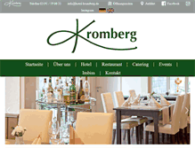 Tablet Screenshot of hotel-kromberg.de
